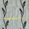 flocking organza curtain