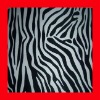 flocking zebra fabric