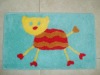 floor mat with 3D tufted