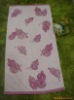 floral 100% Bamboo Fiber thin bath towel