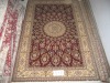 floral carpet+ silk carpet +300lines +5X8 foot +pure silk carpet high quality at low price