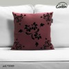 floral design print scarlet flax sofa cushion