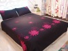 floral embroidery bed cover applique