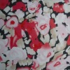 floral multi color polyester chiffon print fabric