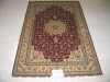 floral silk carpet 300lines 5X8 foot pure silk carpet high quality at low price