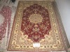 floral silk carpet 300lines 5X8 foot pure silk carpet high quality at low price