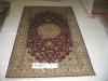 floral silk carpet 300lines 5X8 foot pure silk carpet high quality at low price