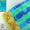 flower butterfly designed bath towel