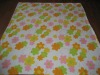 flower design coral fleece blanket