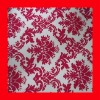 flower design flocking fabric