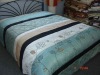 flower embroidery and jacquard comforter bedding set