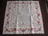 flower embroidery table cloth