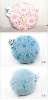 flower fabric round cotton cushion