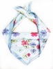 flower pattern casual square scarf for autumn