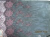 flower pattern embroidered tulle fabric