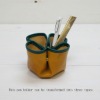 flower pen holder ,made in Japan ,genuine leather