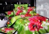 flower print bedding set 3D photo effect