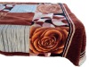 flower print flannel fleece blanket