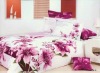 flower printed 4 pcs cotton quilt cover twin size