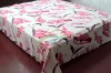 flower printed coral fleece fabric