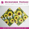 flower printed microfiber  cleaning cloth