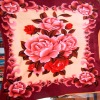 flower printed polyester  fleece fabric