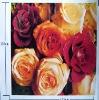 flower printed polyester polar fleece fabric