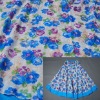 flower printed silk fabric for dress