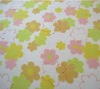 flower printing coral fleece fabric