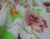 flower printing  coral fleece fabric/blanket