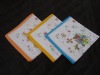 flowers&butterflies printed handkerchief