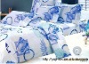 flowers pattern peach skin bedding set - hot selling