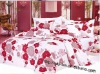 flowers pattern peach skin bedding set - hot selling