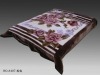 flowers printing polyester blanket