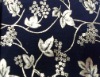 foil flower design print knitted fabric
