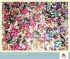 foiled printing polyester spandex knitted fabric  for clothes/ dress