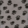 footprint print fleece fabric for  blanket and pet rug