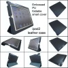 for ipad2 leather smart cover case , MOQ:300pcs wholesale