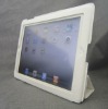 for ipad2 leather smart cover case , MOQ:300pcs wholesale