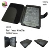 for kindle 4 black leather case