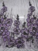 foral patteren applique  fabric