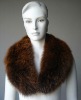 fox fur collar fashion brown color