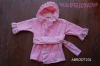 frilly bathrobe