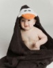 funny animal baby hoodeed towel