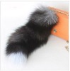 fur tail keychain