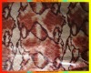 fusible snake bronzed suede