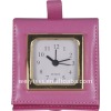 genuine leather traval clock-18