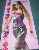 girl beach towel