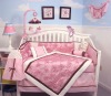 girls beautiful satin baby bedding