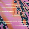 gold glid stripe on printing lady's swimsuit nylon lycra spandex fabric